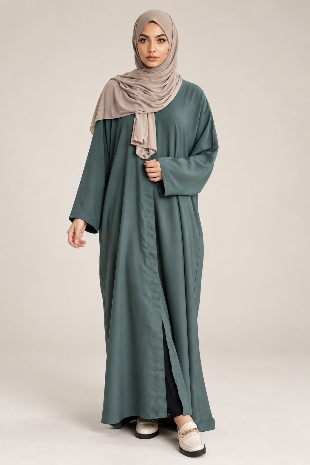 Groene Kimono - vooraanzicht