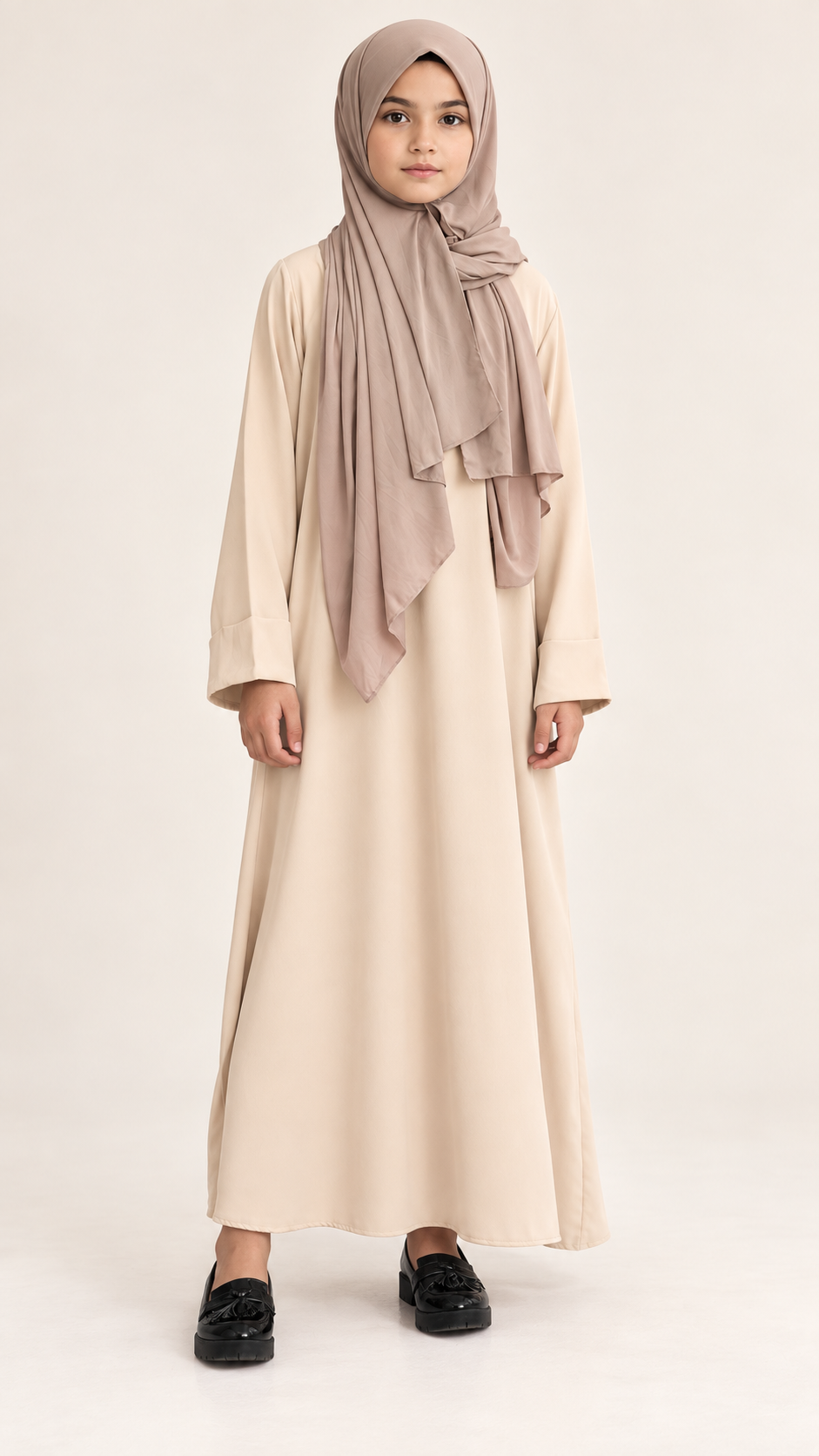 Creme dress Maysa - vooraanzicht