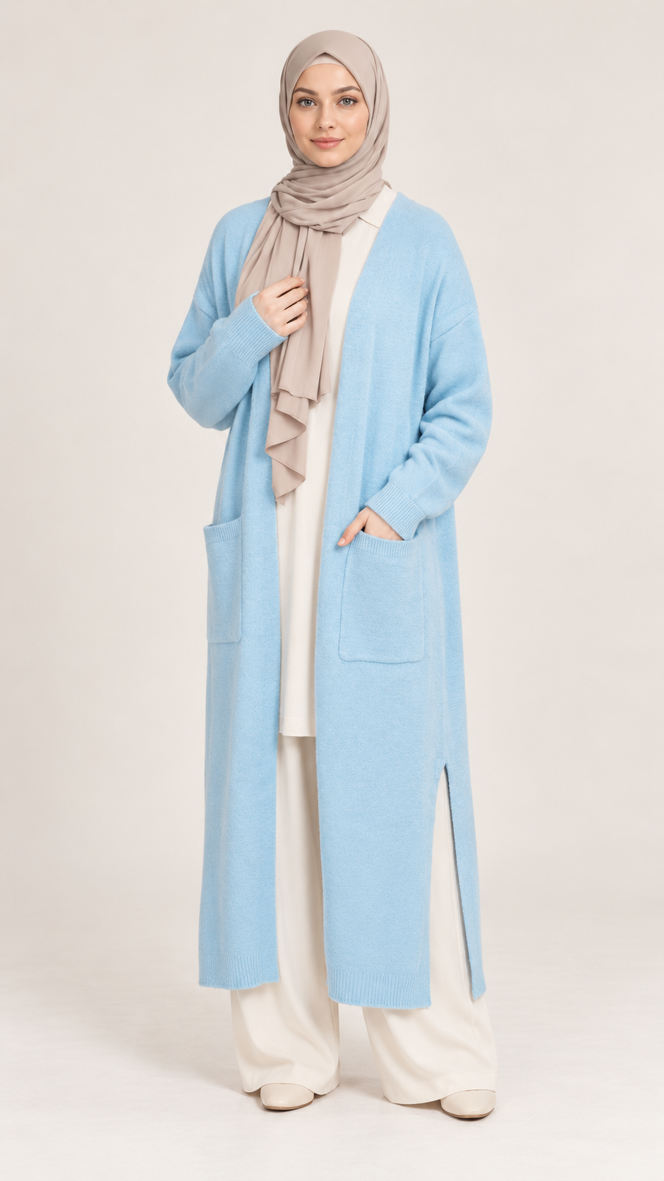 Vest- Blauw - vooraanzicht