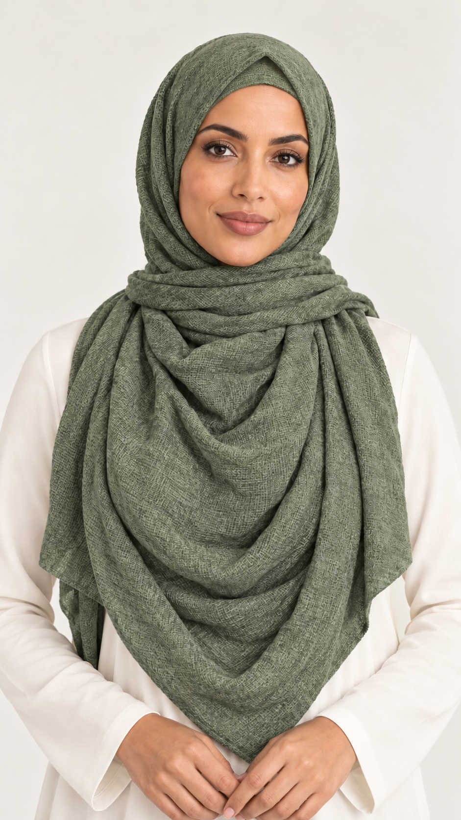Skinn hijab groen - vooraanzicht