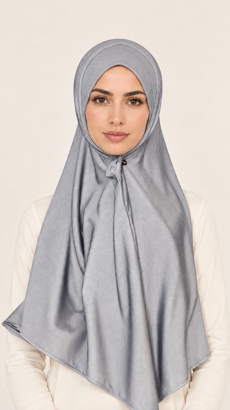 Amira hoofddoek 1 delig lycra - vooraanzicht