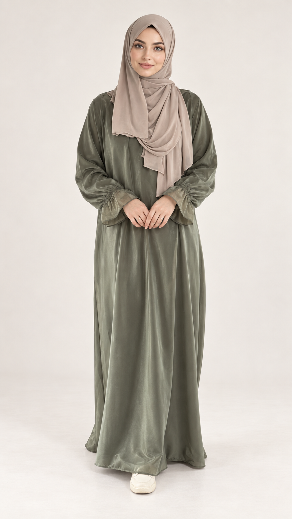shiney dress- green - vooraanzicht