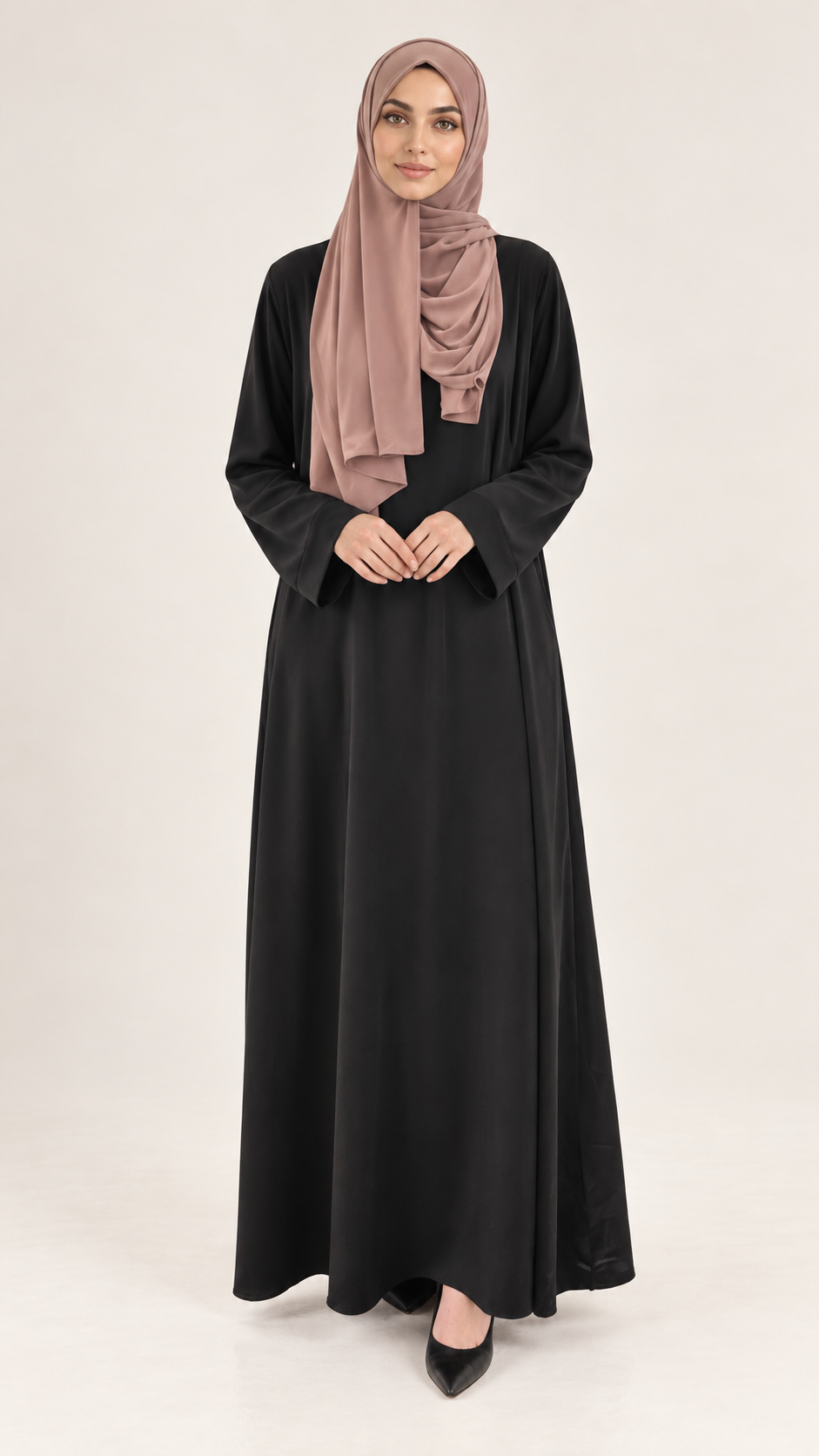Satin Dress Black - vooraanzicht