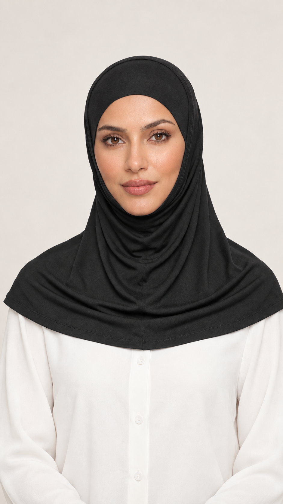 Amira hoofddoek 2 delig lycra - vooraanzicht