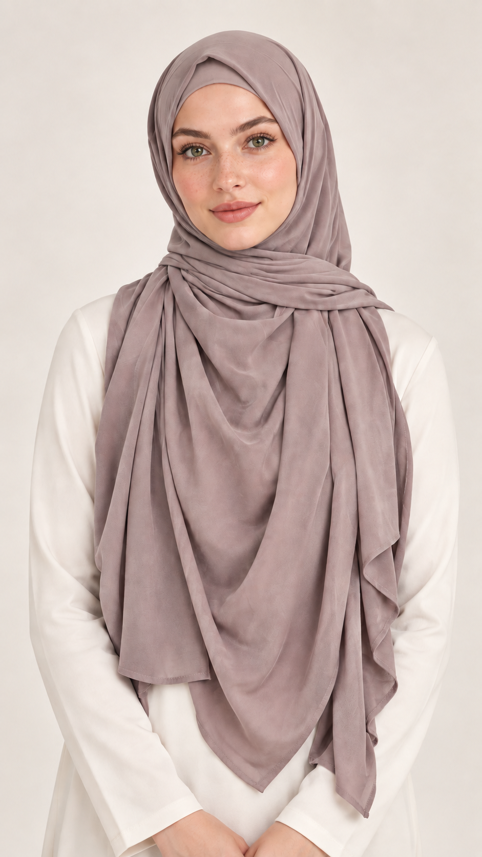 Premium stretch jersey Camel - vooraanzicht