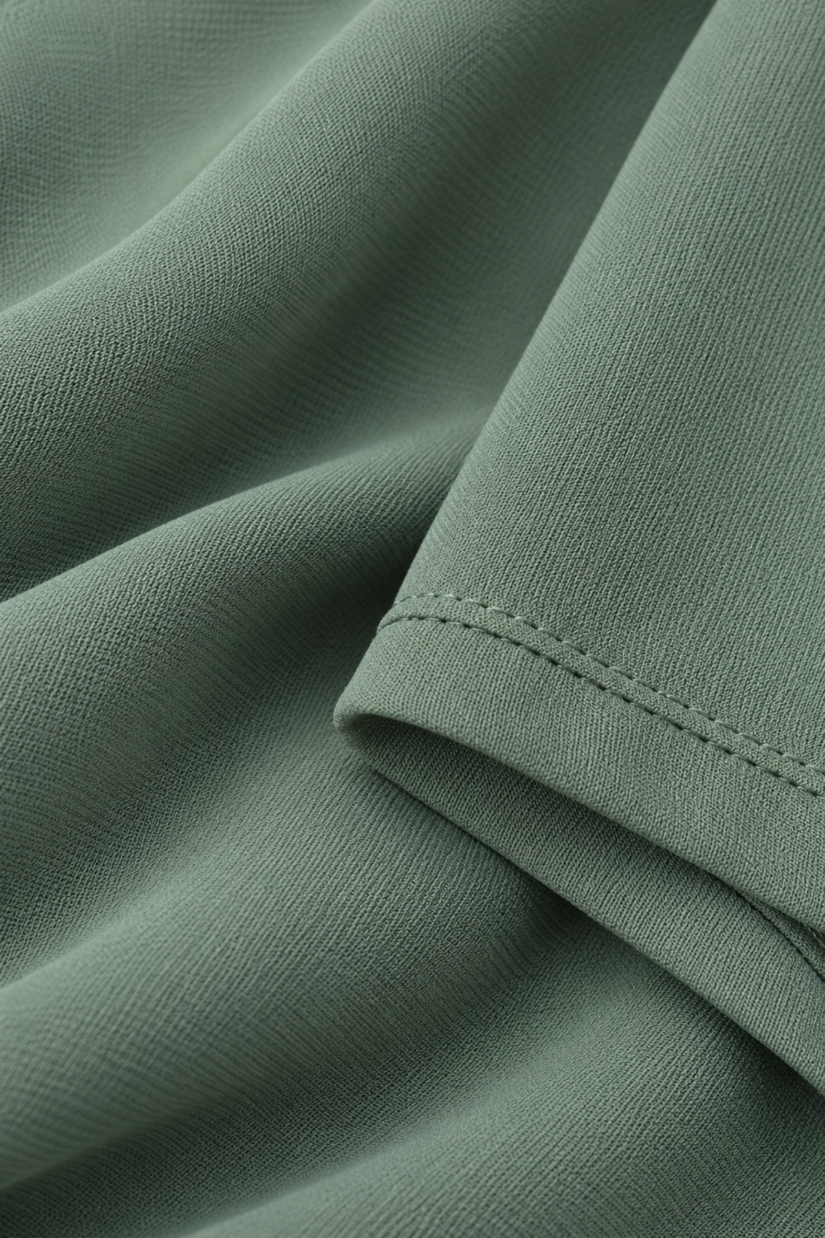 A lijn abaya- Groen - stofdetail