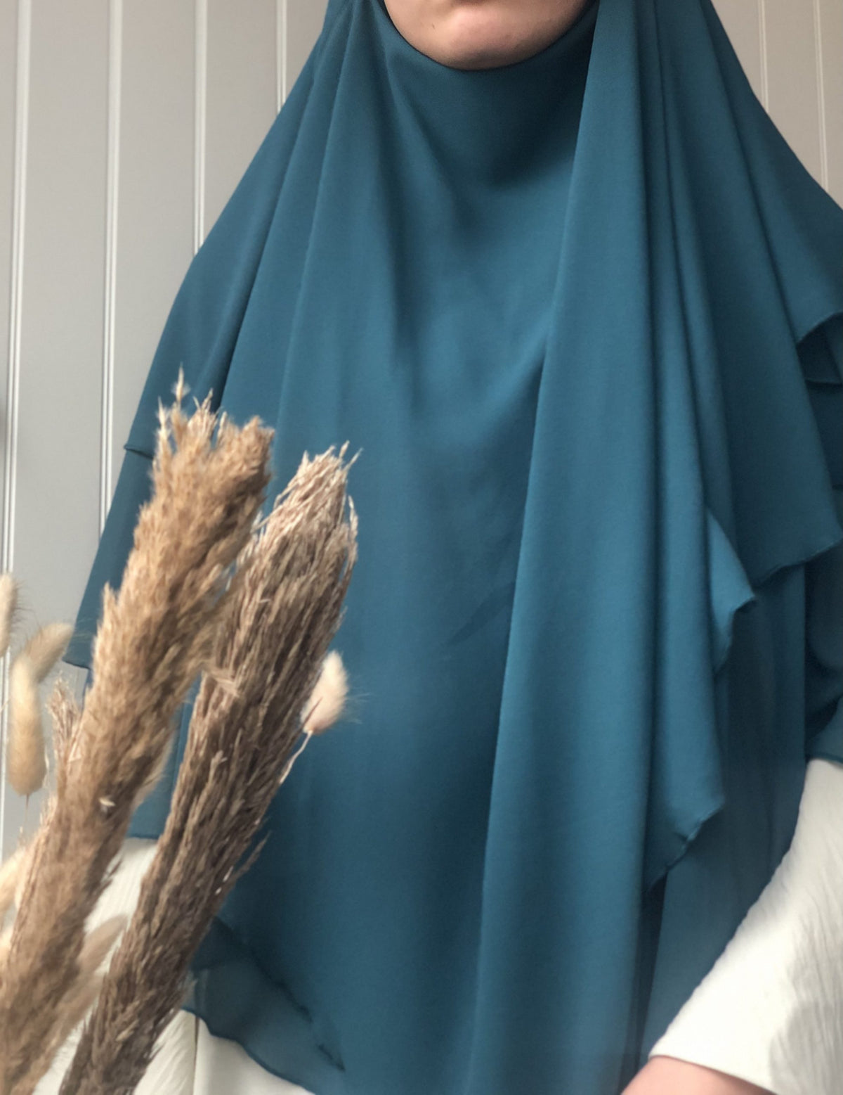 Khimar 3 laags turquoise