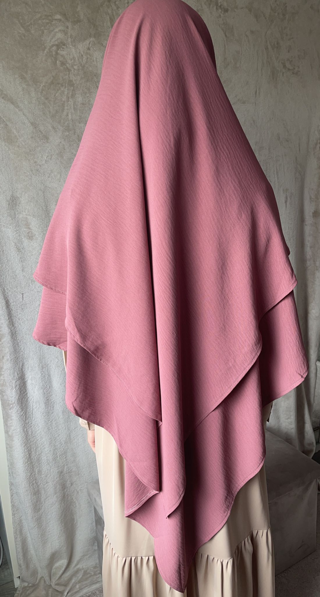 Khimar Jazz 2 laags  roze