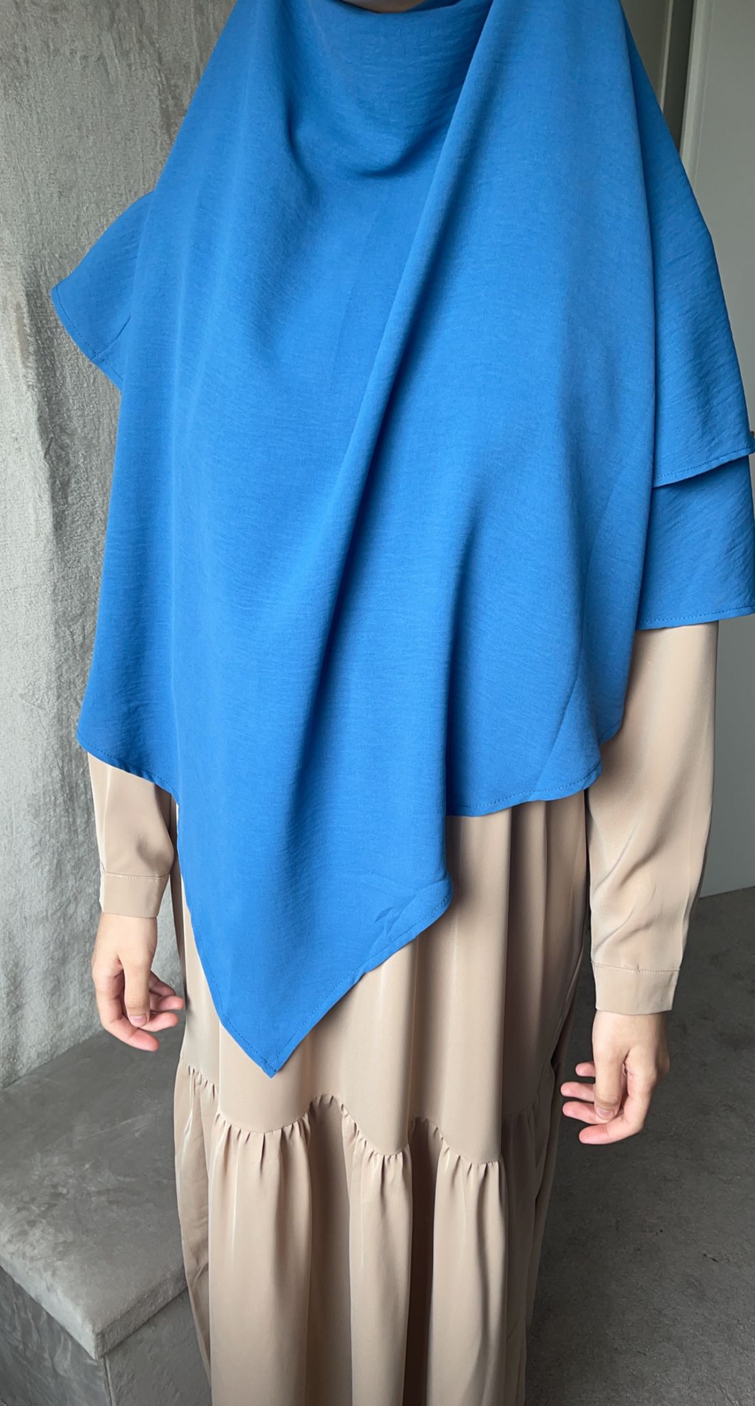 Khimar Jazz 2 laags blauw