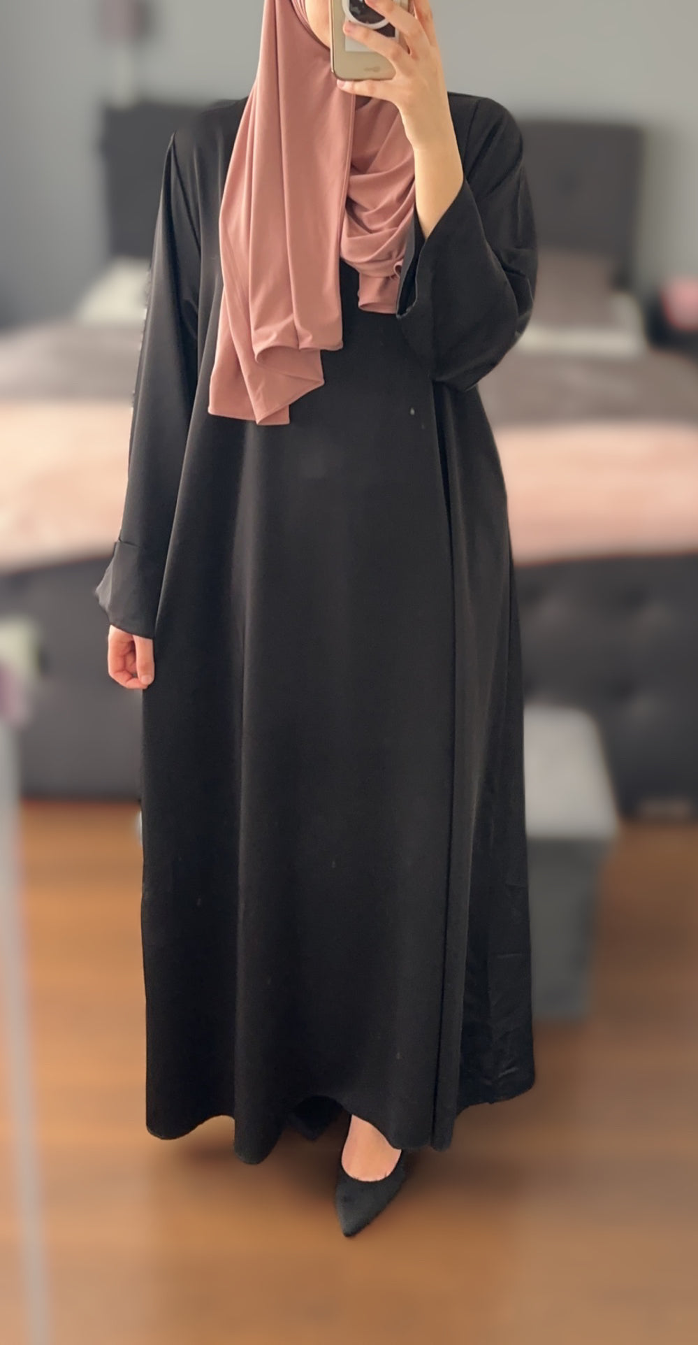 Satin Dress Black