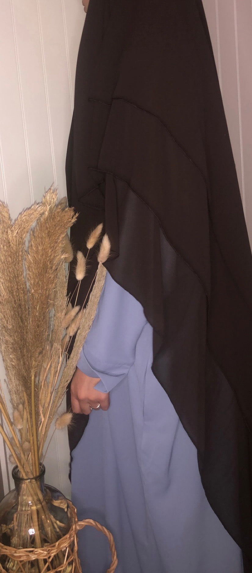 Khimar 3 laags – Donker bruin