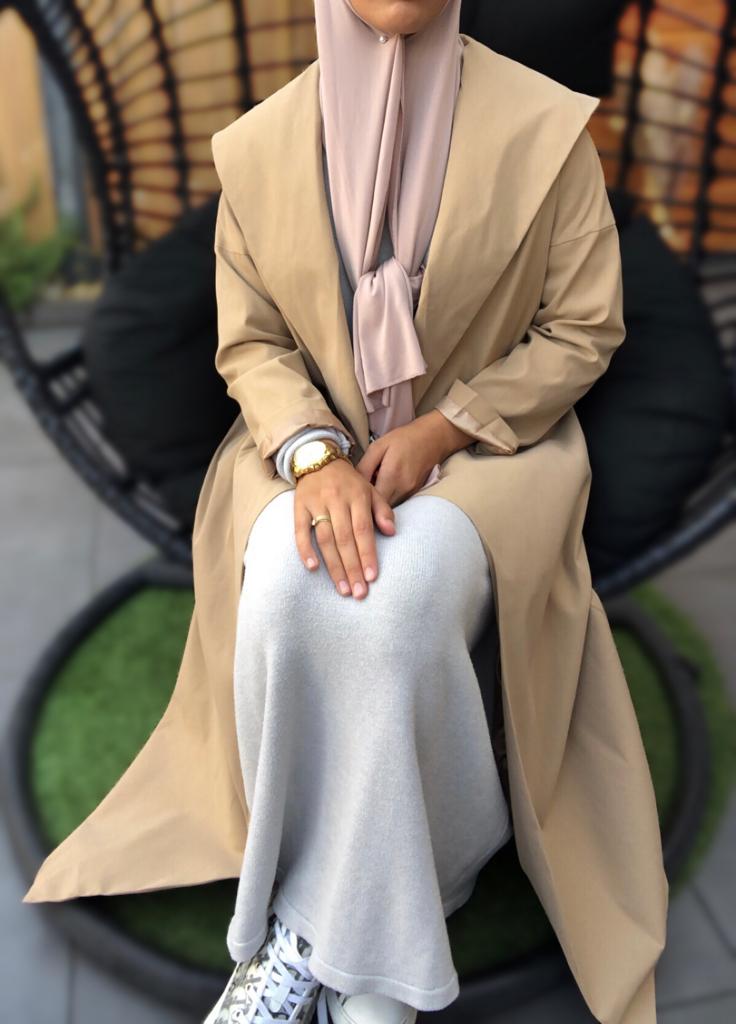 Trenchcoat beige zit
