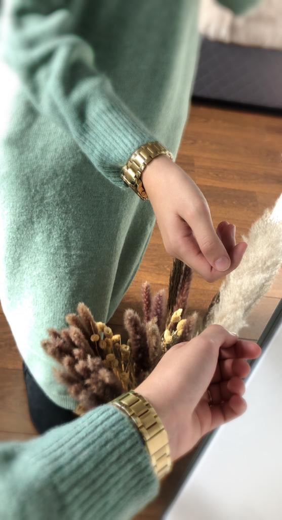 wollen Sweater mint dichtbij
