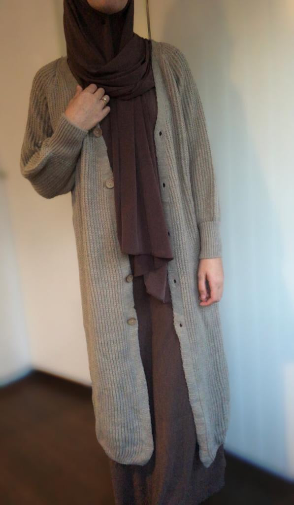 Lange vest beige