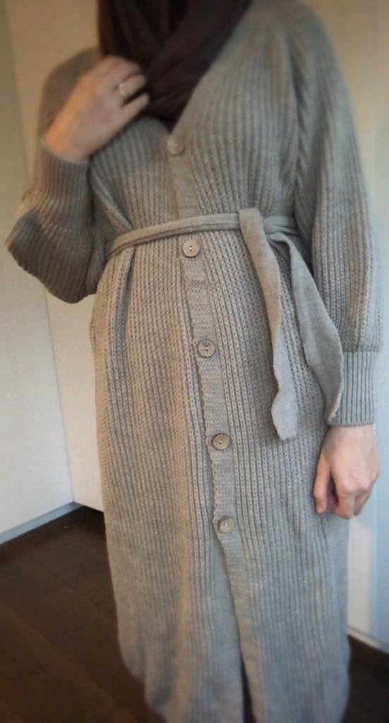 Lange vest met knopen