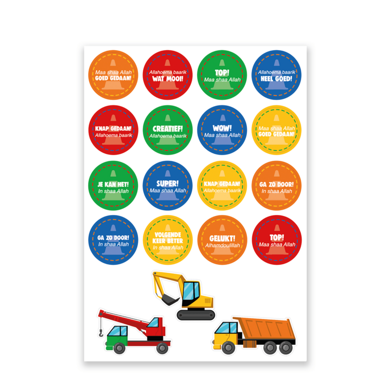 Islamitische Beloningsstickers Wagens