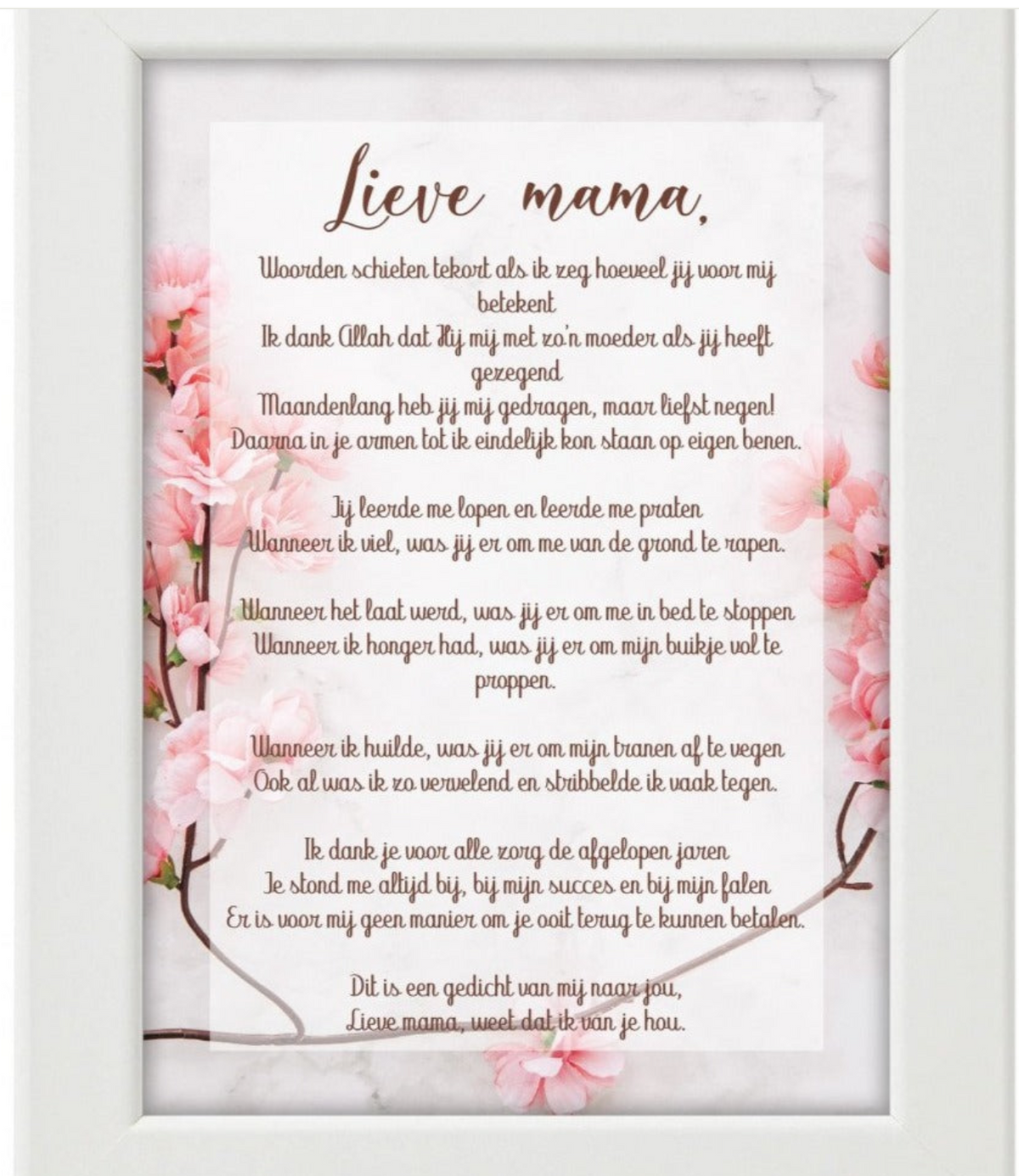 Lieve mama