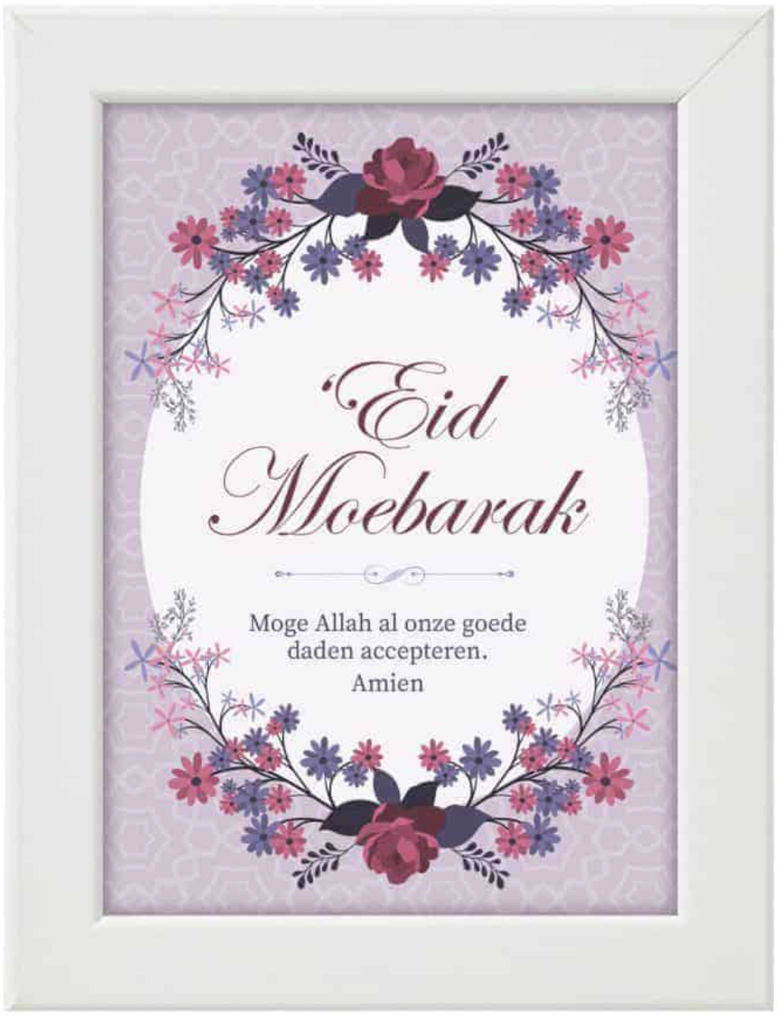 Eid moebarak paars